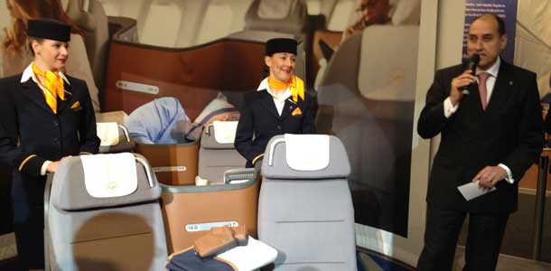 Lufthansan uudet business-luokan istuimet