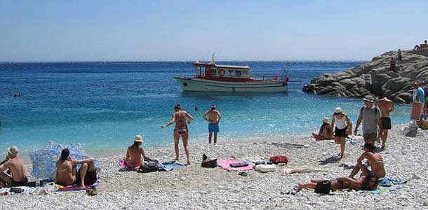 Turistiranta Ikarian saarella Kreikassa