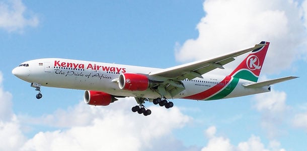Kenya Airwaysin lentokone
