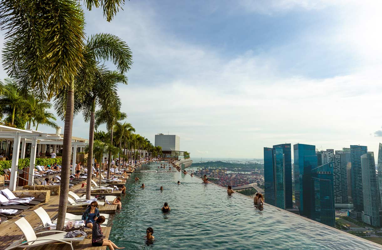 Singaporen kuuluisin infinity pool