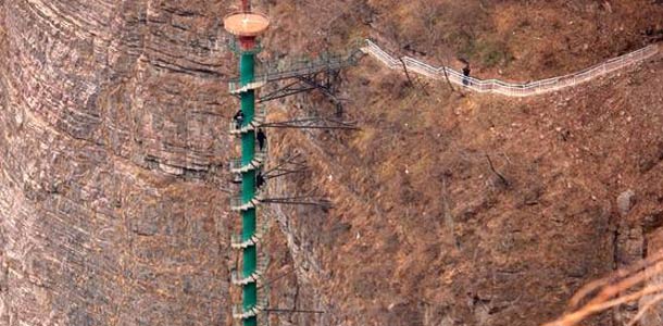 Taihangin vuoristoportaat ovat häkellyttävä näky