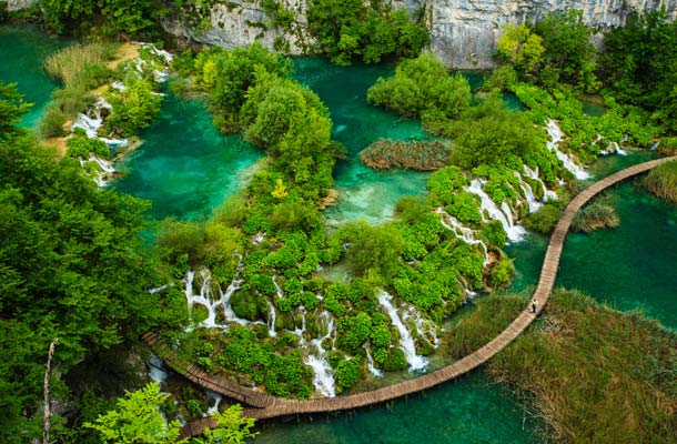 Plitvicen kansallispuisto Kroatiassa