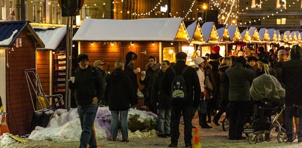 Venäläisturistit saapuvat Helsinkiin joulunpyhien jälkeen