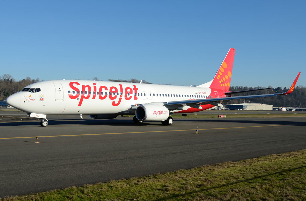 Spicejetin lentokone