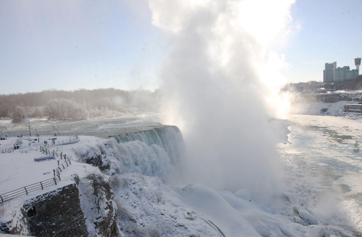 Talvi Niagaran putouksilla