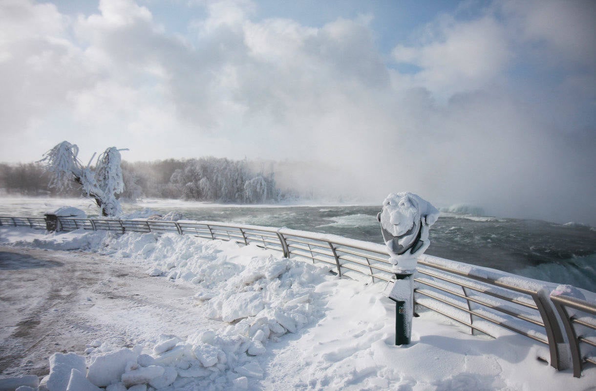 Miltä Niagaran putoukset näyttävät talvella?