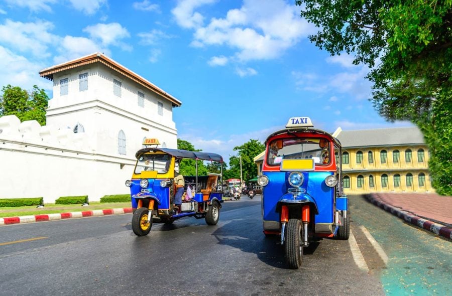 Tuktuk Bangkokissa