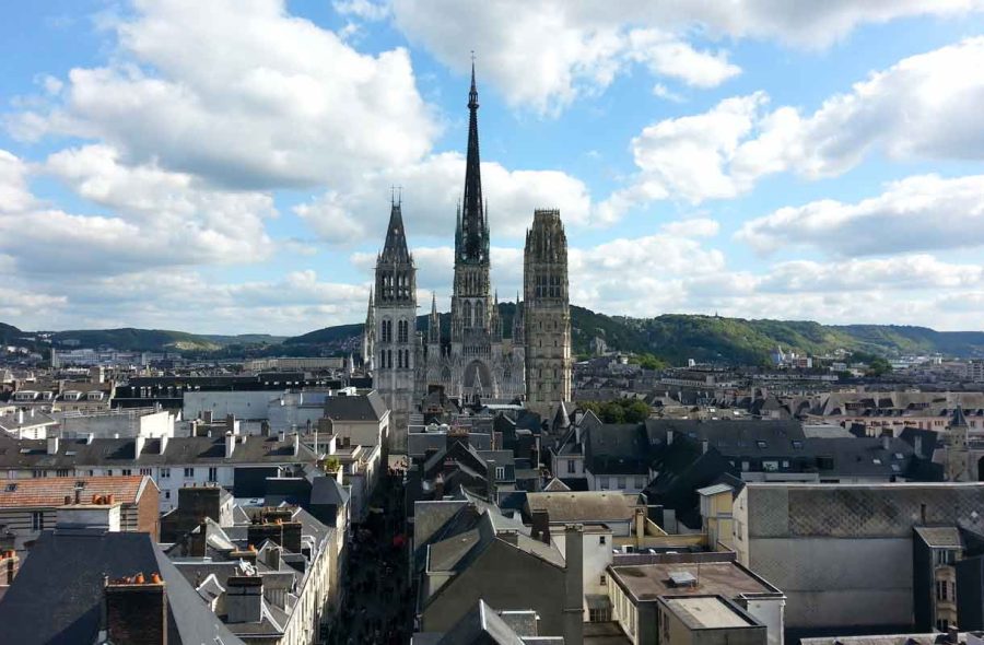 Näkymä Rouenin katedraaliin