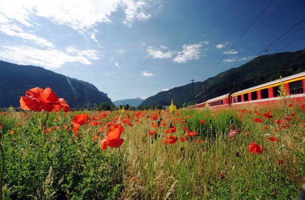 Bernina Express – punaisella junalla yli Alppien