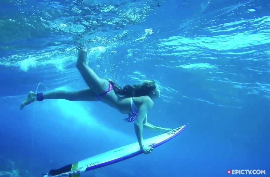 Surffausta Tahitilla