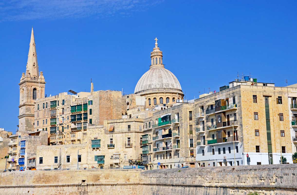 Valletta on Maltan pääkaupunki.