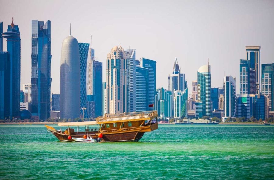 Qatar tunnetaan pilvenpiirtäjistään.