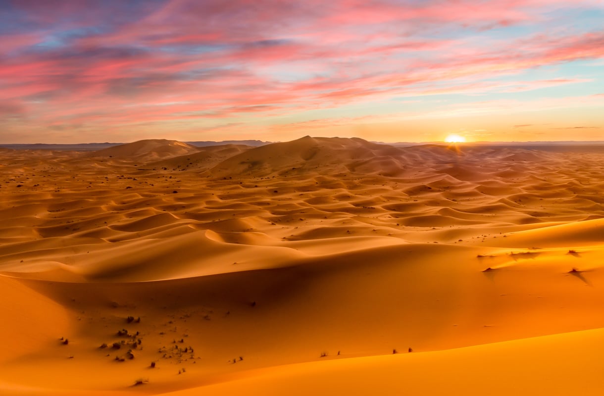 Saharan hiekka-aavikko
