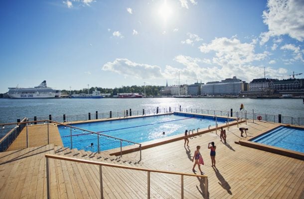 Allas Sea Pool on ulkouima-allas Helsingin keskustassa