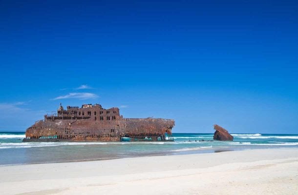 Boa Vistan vanha hylky Kap Verdellä