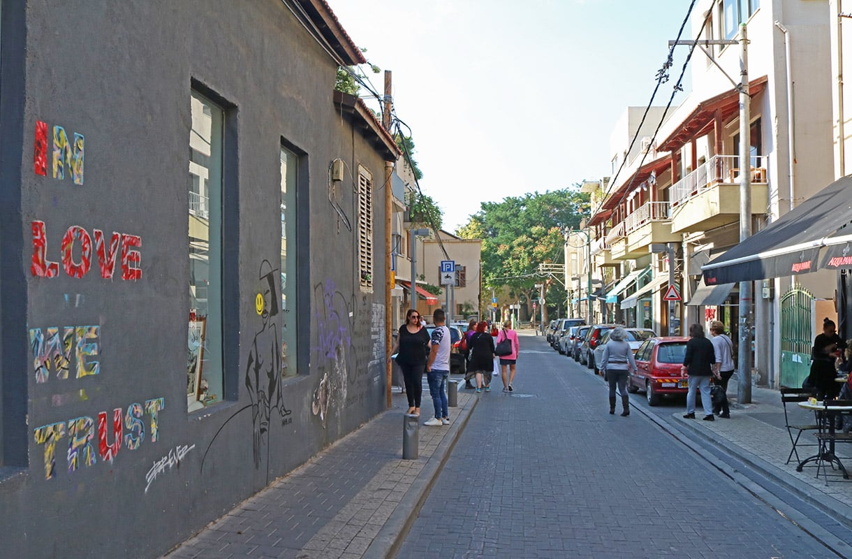 Seinämaalaus Tel Avivissa