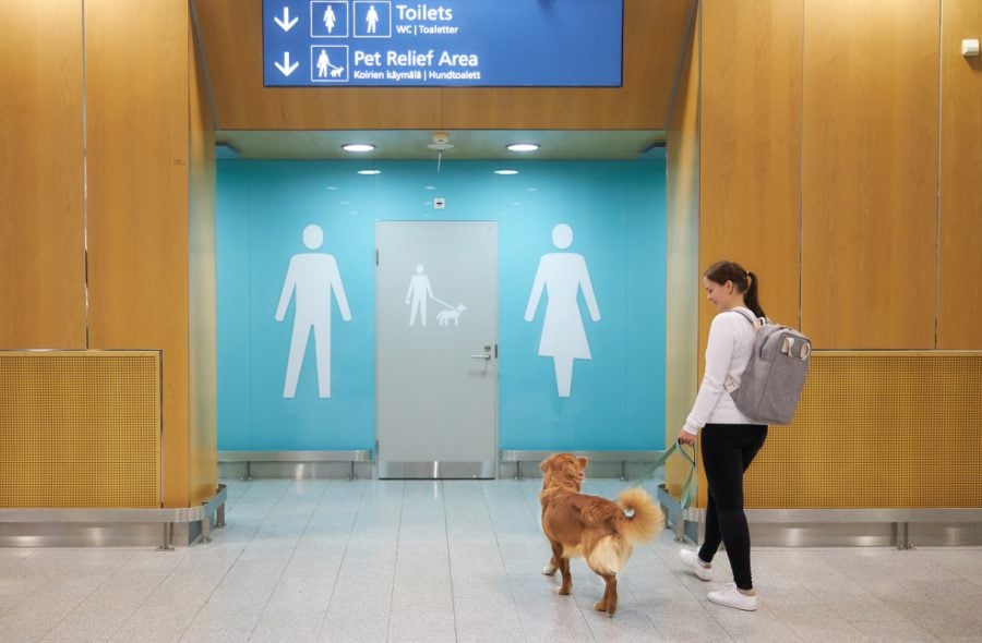 Koirien käymälät Helsinki-Vantaalla