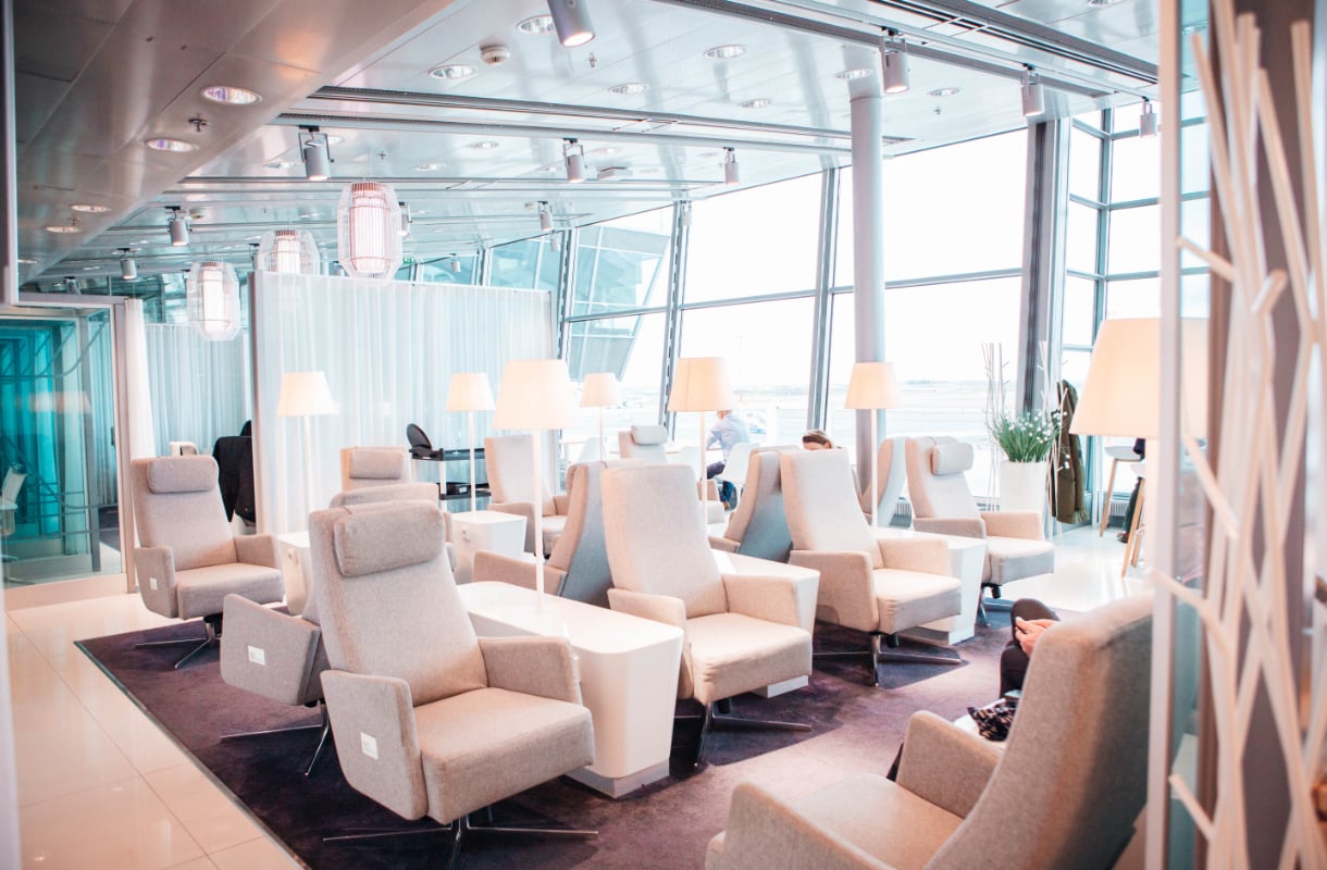 Finnairin Schengen-lounge