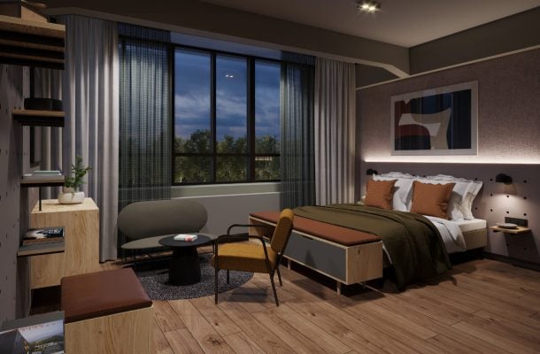 Helsinkiin avataan syyskuussa uusi Scandic-hotelli – luvassa kaksikerroksisia sviittejä ja huoneita, joissa on oma terassi