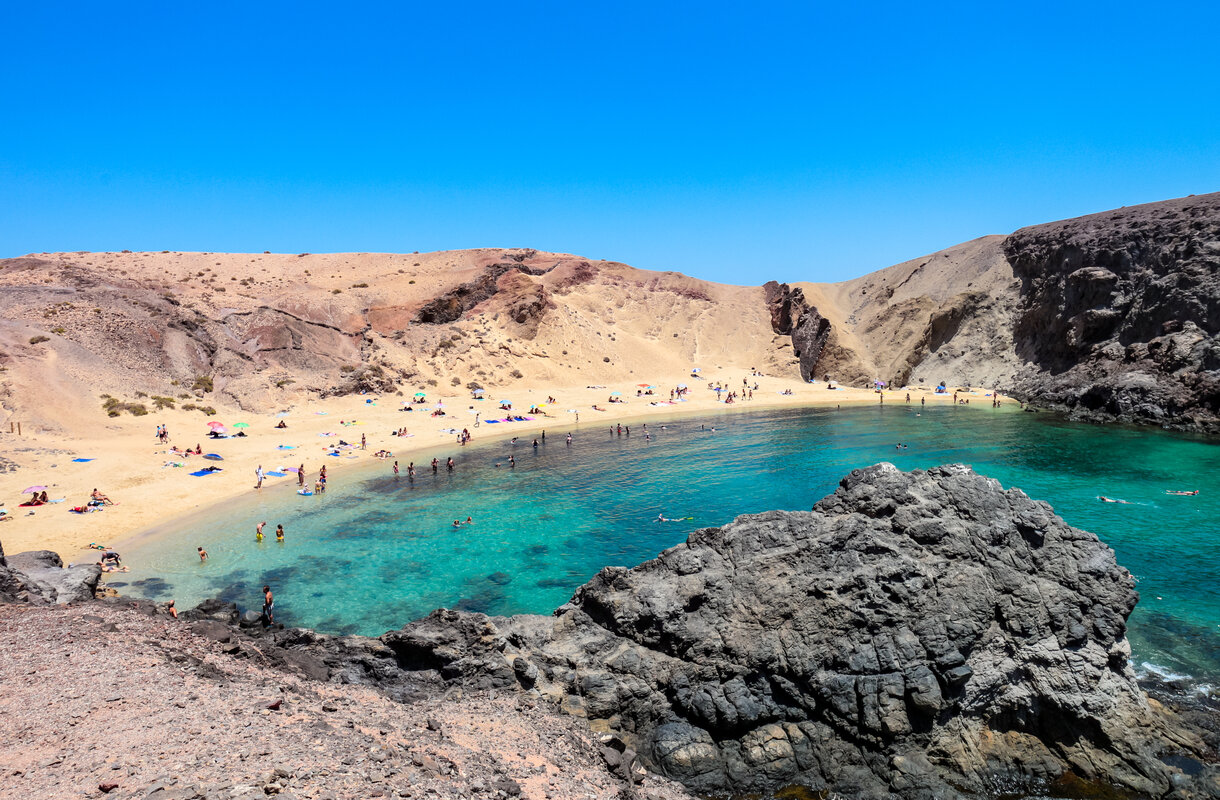 Playa de Papagayon ranta Lanzarotella