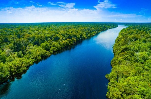 Amazon-joki Etelä-Amerikassa