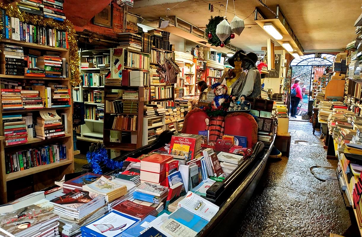Venetsia Libreria Acqua Alta