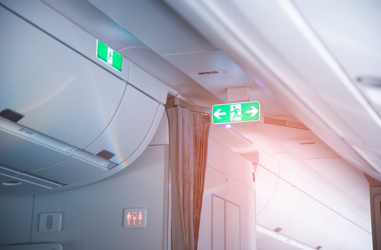 Lentokoneen exit-paikka
