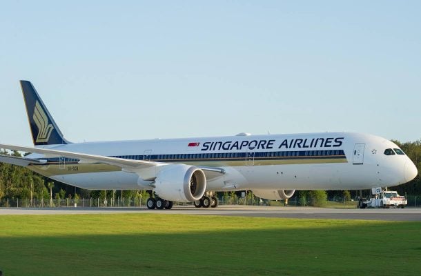 Singaporen Airlines -lentokone