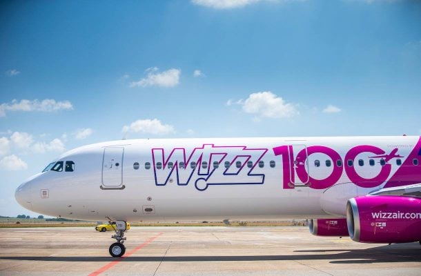 Wizz Airin lentokone